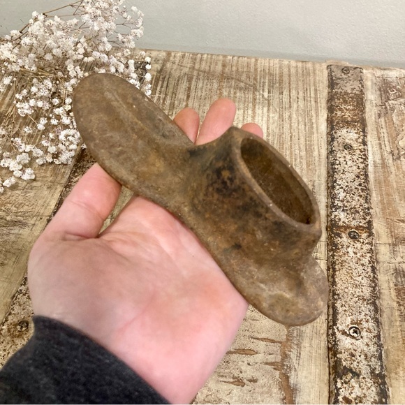 Vintage Cast Iron Cobblers Shoe Last Metal Shoe Form Child Size Paperweight - Picture 11 of 12